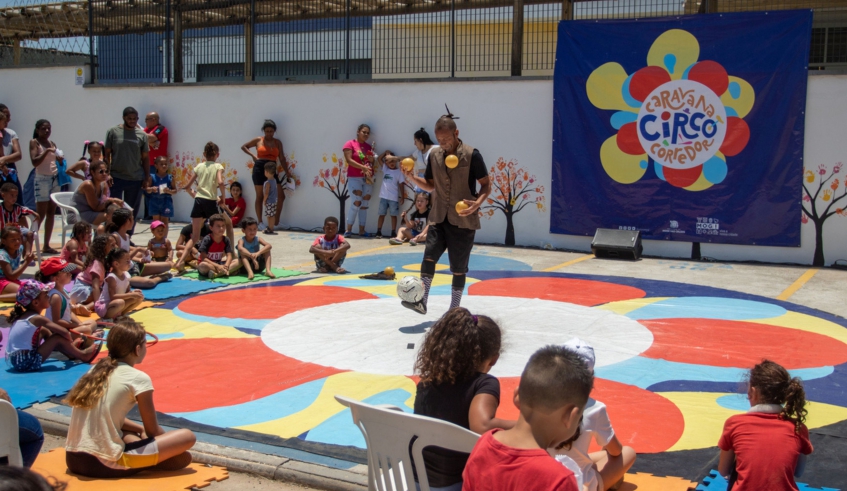 O Caravana Circo Corredor chega ao terceiro ano de sua edição e abre as atividades de 2023 neste sábado (22), no CEU Vila Nova União, a partir das 15 horas (Divulgação/PMMC)