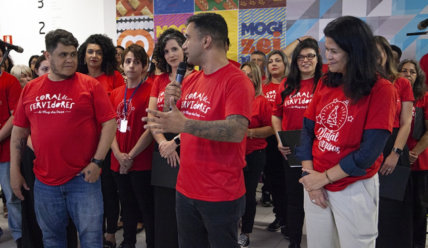 A ação musical marcou o encerramento oficial da campanha Natal de Sorrisos, do Fundo Social, em parceria com a Orquestra Sinfônica do município (Pedro Chavedar)