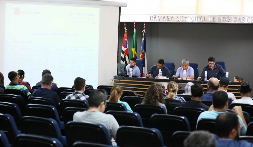 Audiência pública na Câmara de Vereadores teve prestação de contas da Secretaria de Finanças da Prefeitura, Semae e Iprem (Diego Barbieri/CMMC)