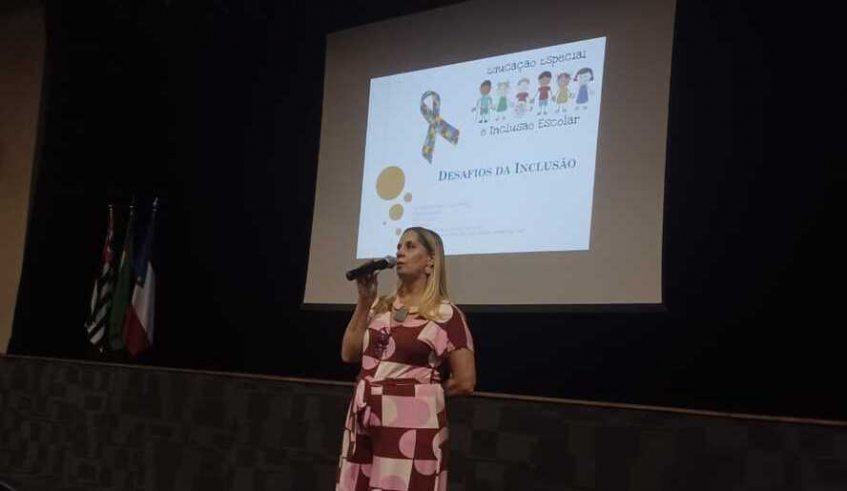 Formação ProEscolar2_02032023.jpegA programação contou ainda com a palestra “Desafios da Inclusão”, com a diretora do departamento de Educação Especial e Inclusiva, Érica Venturini. (Divul . . .