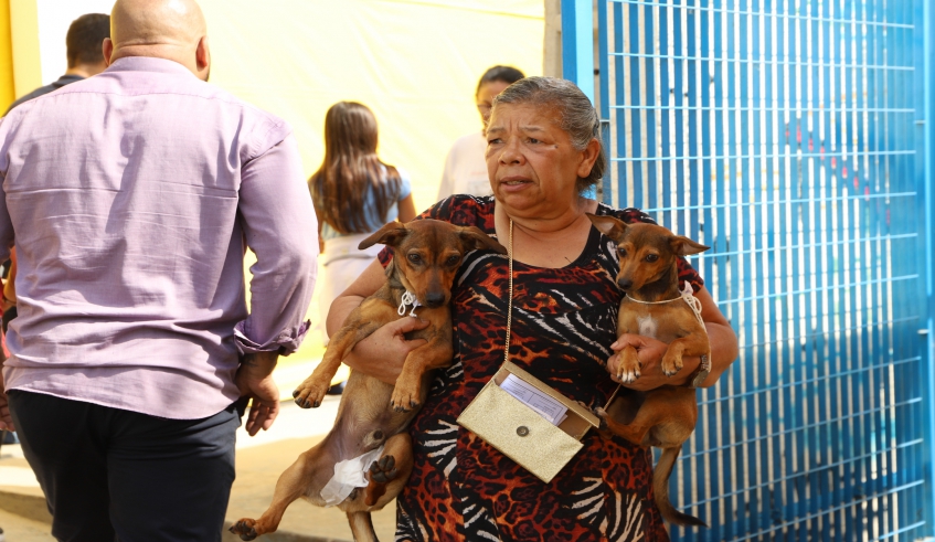 Castramóvel esteve na Escola Municipal Professora Cynira Oliveira de Castro, na Chácara Guanabara (foto: Divulgação/PMMC)