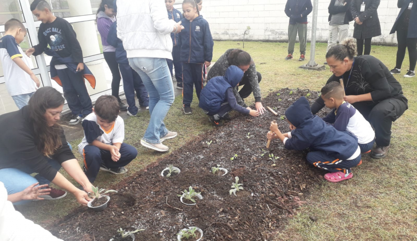 O CEMPRE Sérgio Moretti, em Jundiapeba, foi uma das primeiras escolas municipais a receber a implantação. (Divulgação/PMMC)