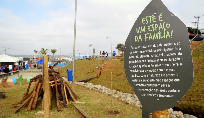 Equipamento foi construído em grande parte com materiais naturais e é voltado para moradores dos bairros localizados no entorno (Divulgação/PMMC)