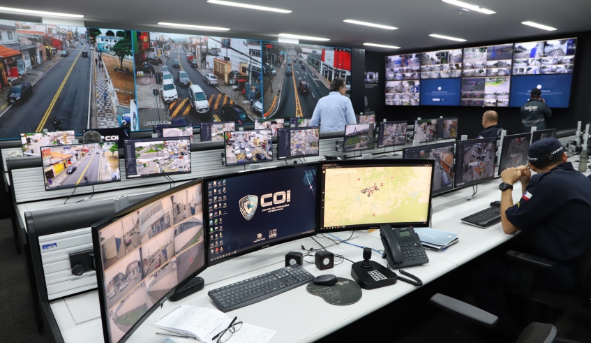 O COI vai reunir todas as estruturas de monitoramento da Prefeitura, além da estrutura da muralha eletrônica e sistema de inteligência da Secretaria de Segurança (Divulgação/PMMC)