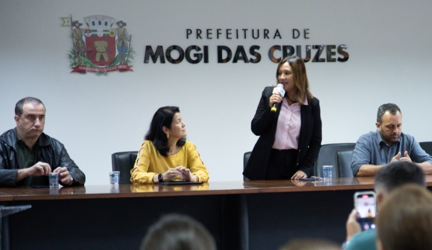 Os novos membros para a gestão 2023/2025 do Conselho Municipal de Políticas Sobre Drogas - CMPSD tomaram posse na manhã desta terça-feira (03/10) (Warley Kenji/ PMMC)