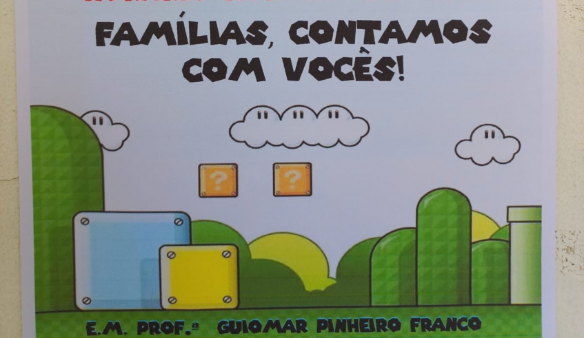 A EM Profª Guiomar Pinheiro Franco, no Jardim São Pedro, mobilizou a comunidade desde a reunião de pais e destacou a importância do trabalho coletivo. (Divulgação/PMMC)