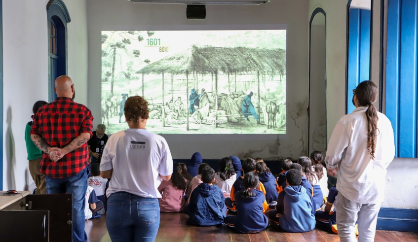 O Roteirinho do Patrimônio é uma ação de educação patrimonial voltada para o público infantil, que reúne fatos, contos e lendas que fazem parte da história de Mogi das Cruzes (Divulgação/PM . . .