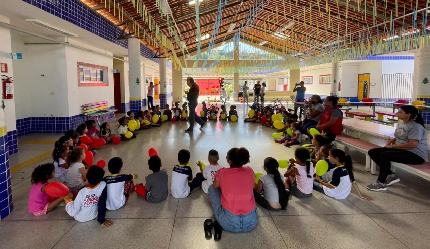 Concurso tem o tema “Paz no trânsito começa por você” e teve a participação de alunos de Educação Especial, Ensino Fundamental, Ensino Médio e EJA (Warley Kenji/PMMC)