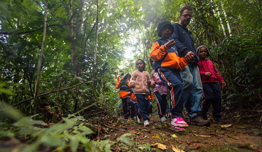 Atividades proporcionaram a estudantes contato com a natureza e a preservação (Warley Kenji/PMMC)
