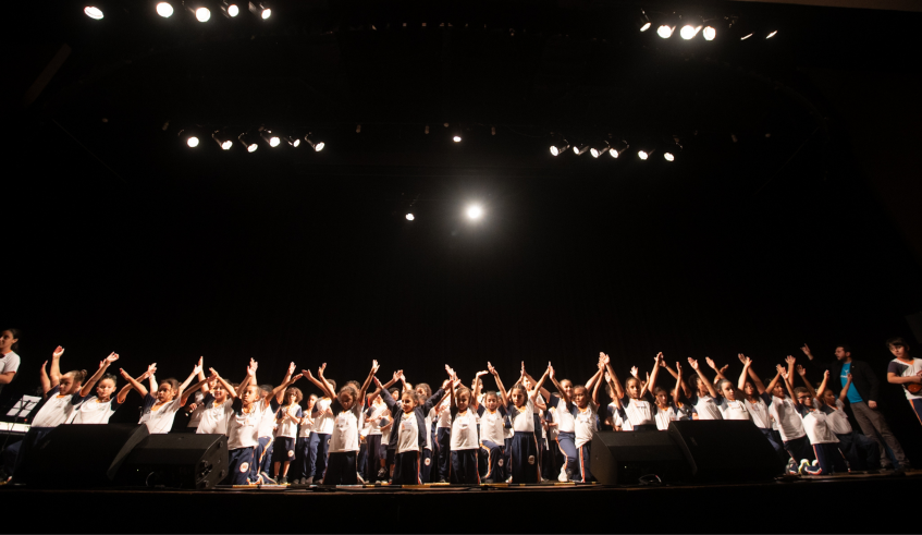 O evento também contou com a apresentação da banda de instrumentos melódicos e percussão da EM Prof.ª Maria Aparecida de Faria (Vila Jundiai) (Warley Kenji/PMMC)