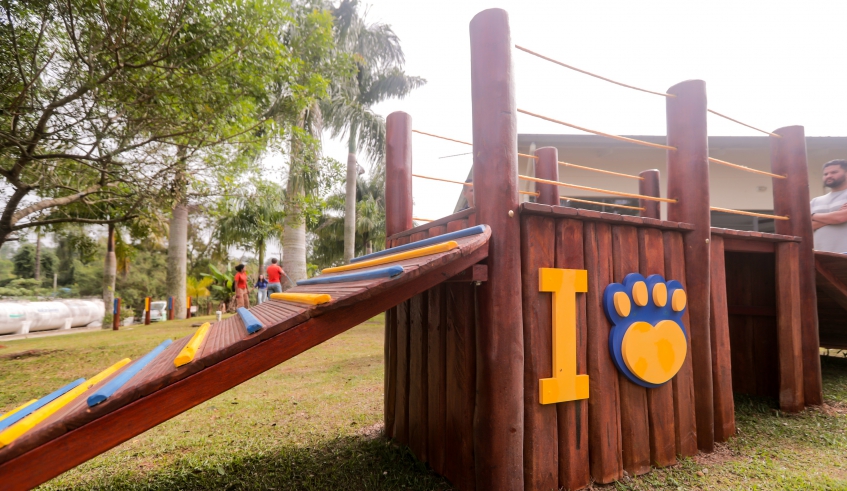 Terceiro Play Pet da cidade será inaugurado no Parque Centenário; na foto, unidade do Nubea (Warley Kenji/PMMC)