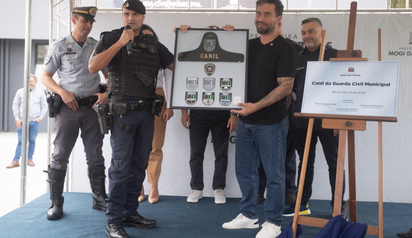 Canil da Guarda Civil Municipal foi construído em Cezar de Souza e tem toda a estrutura para abrigar os cães da corporação, além de espaço para treinamento (Warley Kenji/PMMC)