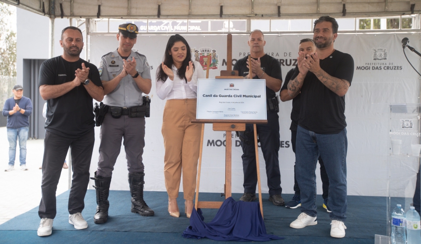 Canil da Guarda Civil Municipal foi construído em Cezar de Souza e tem toda a estrutura para abrigar os cães da corporação, além de espaço para treinamento (Warley Kenji/PMMC)