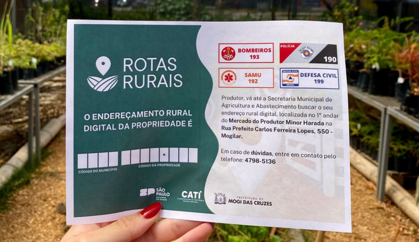 O Endereço Rural Digital utiliza tecnologia avançada, com base em informações e geolocalização, para localizar propriedades rurais com precisão (Divulgação/PMMC)