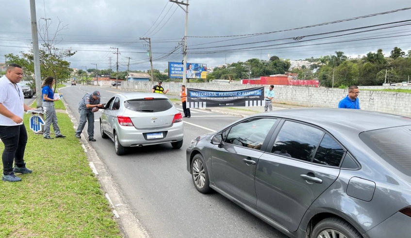 A iniciativa é realizada pelo Departamento de Educação para o Trânsito e Segurança em parceria com o Detran, o Corpo de Bombeiros e as empresas de transporte coletivo (Divulgação)