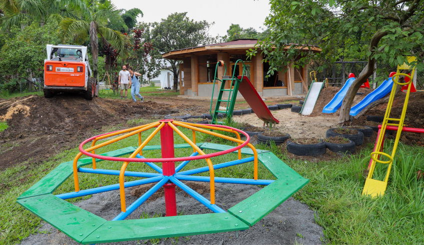 Além dos novos espaços, a escola está sendo revitalizada. (Divulgação/PMMC)