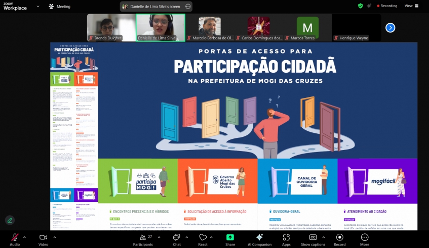 Evento online teve a participação de mais de 40 pessoas de Mogi das Cruzes e de outras cidades do Brasil (Divulgação/PMMC)