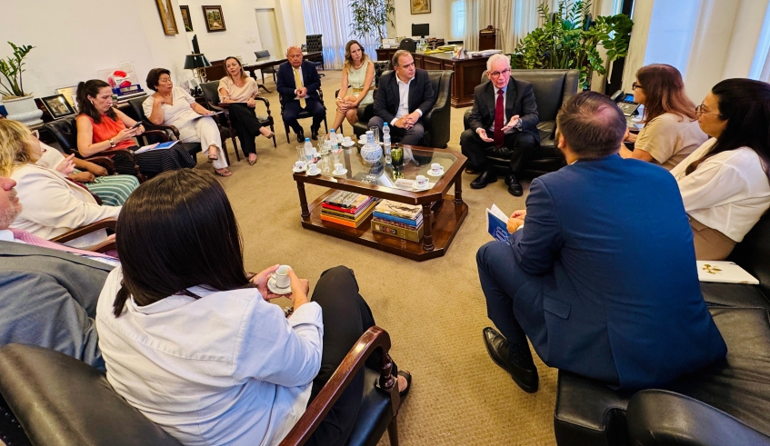 Reunião, em São Paulo, discutiu a adesão de Mogi das Cruzes ao Pacto Ninguém se Cala e representa mais um passo para a proteção às mulheres na cidade (Divulgação/PMMC)