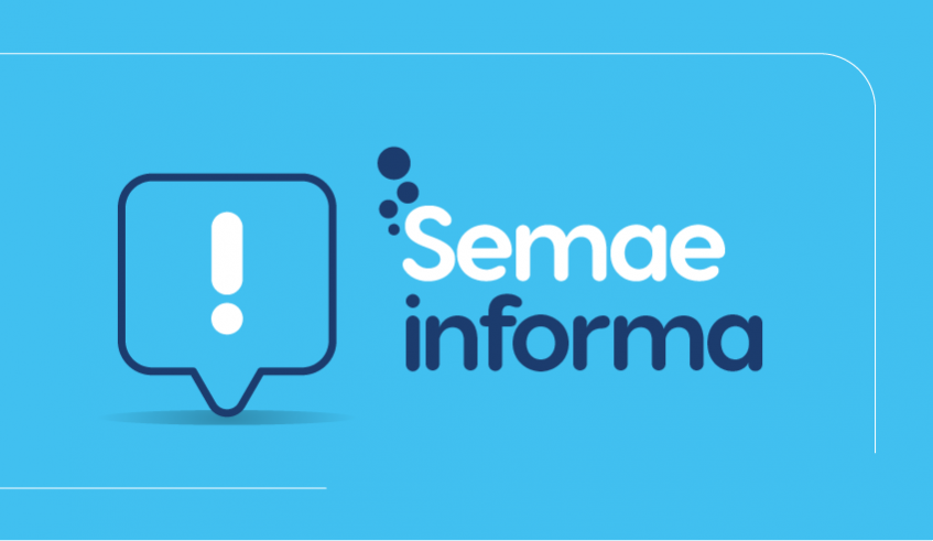 Em caso de dúvidas ou mais informações sobre o abastecimento em seu bairro, entre em contato com o Semae pelo telefone 115 ou pelo WhatsApp (11-95807-3381)