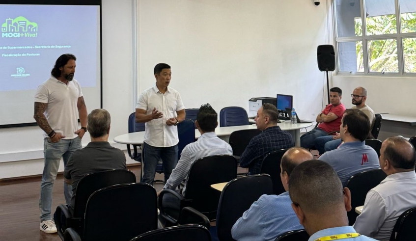 Secretaria de Segurança realizou, na última semana, reuniões com representantes de supermercados e de empreendedores de rua sobre a Lei Mogi Mais Viva (Divulgação/PMMC)