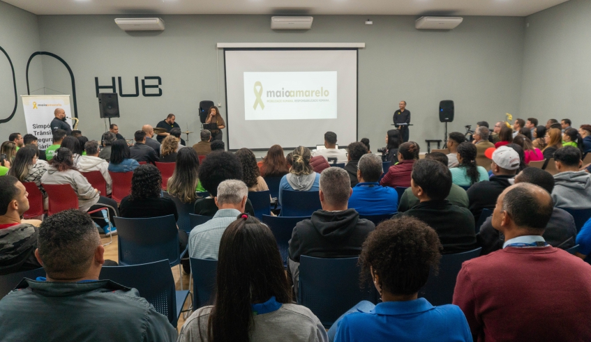 Simpósio de Trânsito e Segurança Viária reuniu cerca de 200 pessoas e abriu as atividades do Maio Amarelo em Mogi das Cruzes neste ano (Divulgação/PMMC)