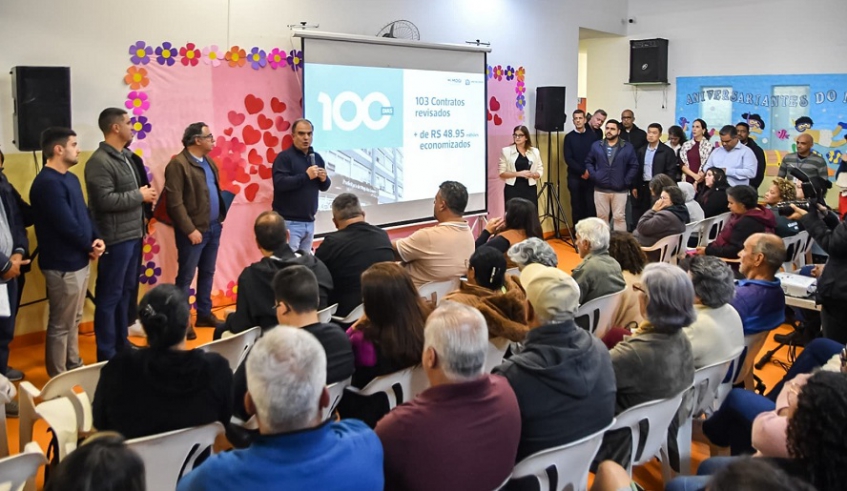 Reuniões do programa Mogi que Abraça começaram por Taiaçupeba, na noite desta segunda-feira (12/05) - (Divulgação - PMMC)