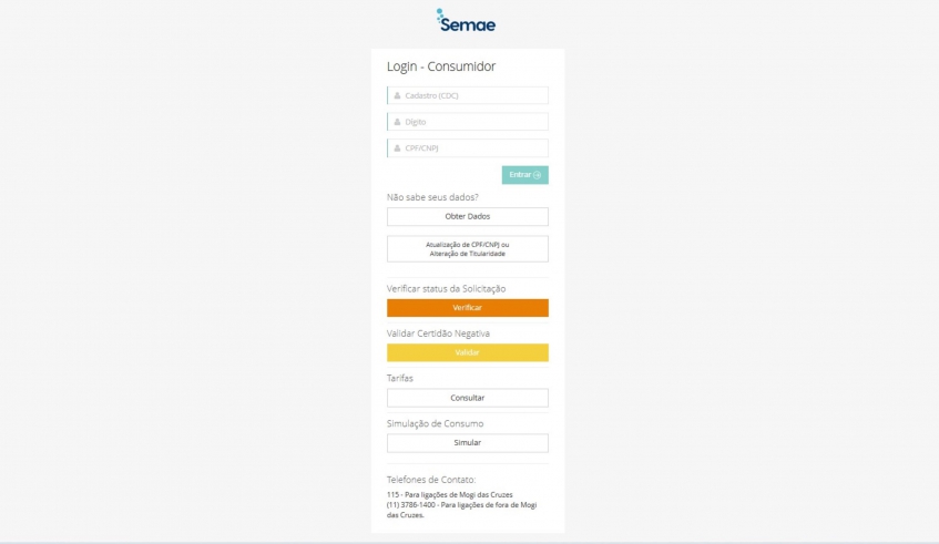 Durante pausa do 115, Agência Virtual do Semae será uma das alternativas de contato e solicitação de serviços para os consumidores