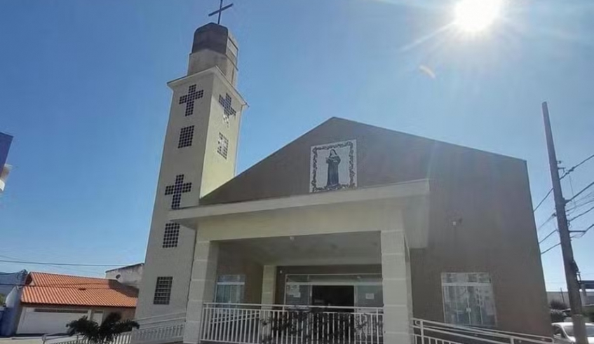 Paróquia Santa Rita de Cássia, no bairro do Socorro, sedia missas e novena da Festa de Santa Rita (Divulgação)
