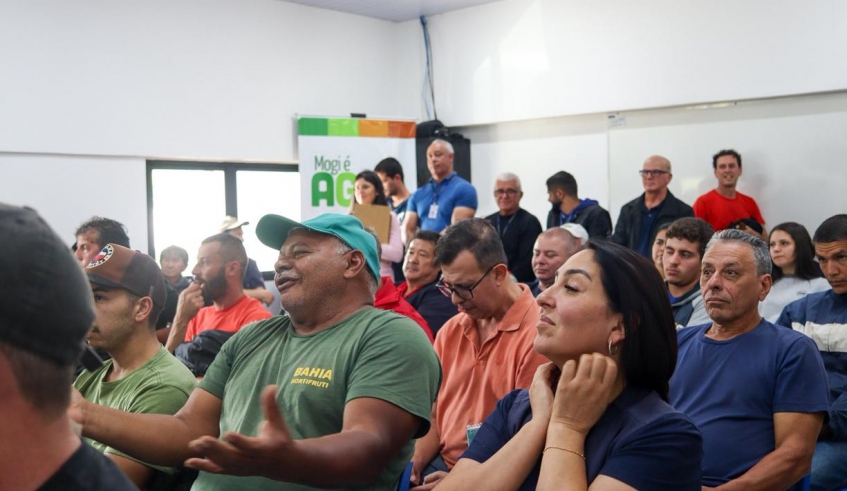 Reunião de prestação de contas apresentou ações da Secretaria de Agricultura e Abastecimento realizadas nos primeiros 100 dias de gestão e apresentou novas iniciativas (Divulgação/PMMC)