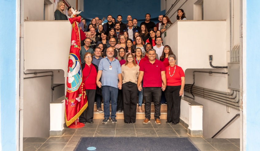 Diretor-geral do Semae, José Luiz Furtado, agradeceu presença da prefeita, do padre Luiz Ricardo, membros da organização da festa e servidores (Divulgação/PMMC)