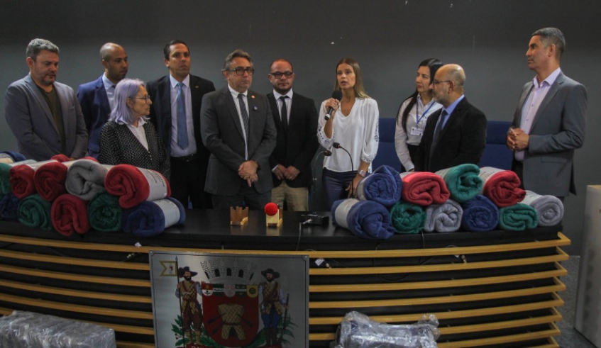 Câmara firma parceria com o Fundo Social para arrecadar donativos na Campanha do Agasalho (Divulgação - PMMC)