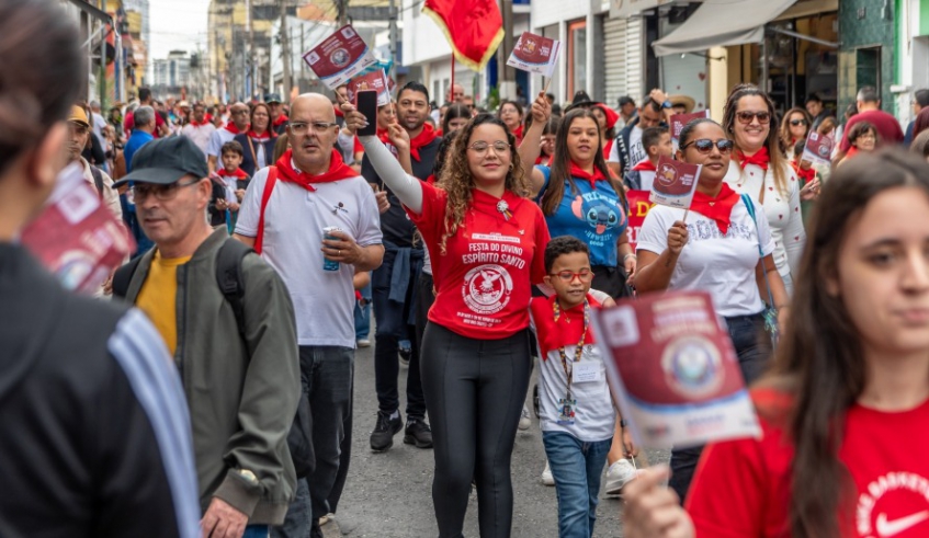 Devotos do Divino participaram da Entrada dos Palmitos, em Mogi das Cruzes (Divulgação - PMMC)