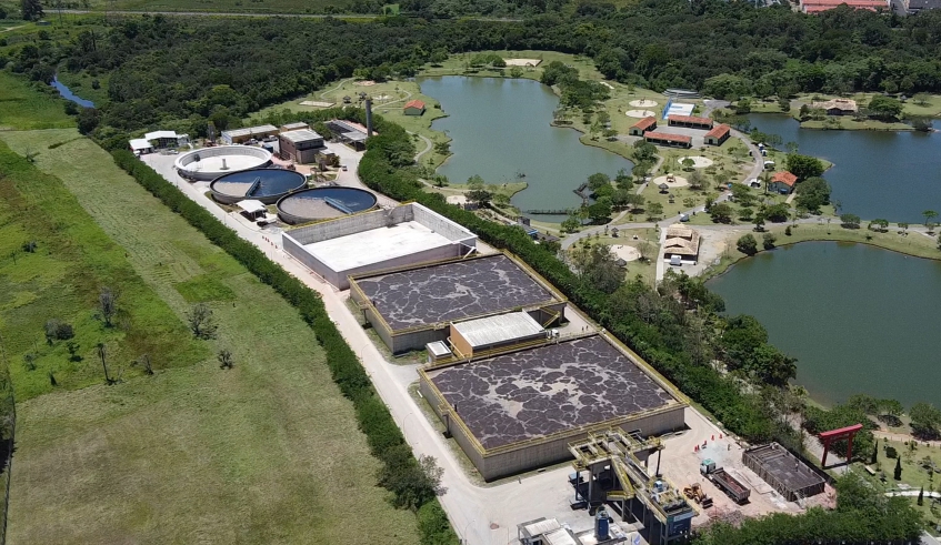 Projeto contempla uma série de intervenções para duplicar a capacidade de tratamento da ETE, passando de 230 para 460 litros por segundo (Divulgação/Semae)
