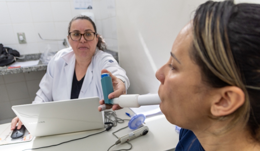 Rede municipal de saúde de Mogi realiza 25 exames de espirometria mensalmente (Divulgação - PMMC)