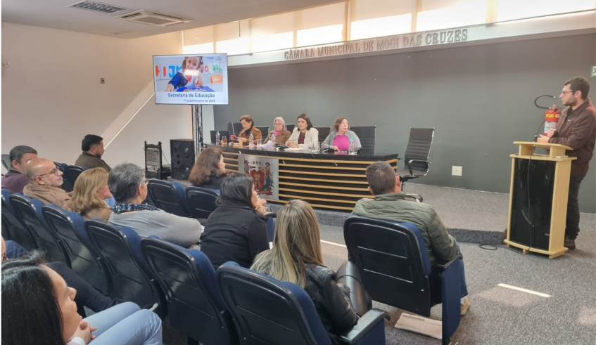 Foram apresentados os trabalhos de cada departamento para a oferta de uma educação de qualidade para os mais de 47 mil alunos da rede municipal. (Divulgação/PMMC)