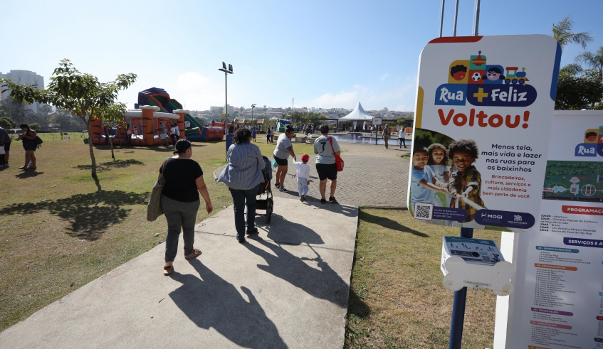 Parque da Cidade recebeu serviços de manutenção e zeladoria, que foram entregues aos frequentadores no último domingo, com a Rua Mais Feliz (Divulgação/PMMC)