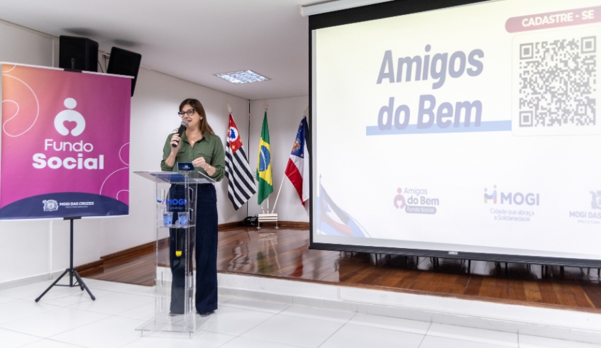 Prefeita Mara Bertaiolli participa do lançamento da Campanha Amigos do Bem (Divulgação - PMMC)