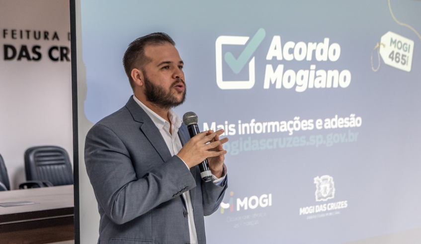 Procurador-geral do município, Filipe Hermanson, detalhou o funcionamento do Acordo Mogiano, que já pode ser acessado pelo site da Prefeitura (Divulgação/PMMC)