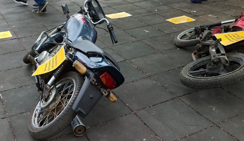 Ação, realizada na praça Oswaldo Cruz, chamou a atenção para os riscos de acidentes com motociclistas e fechou a programação da Semana Nacional de Trânsito (Divulgação/PMMC)