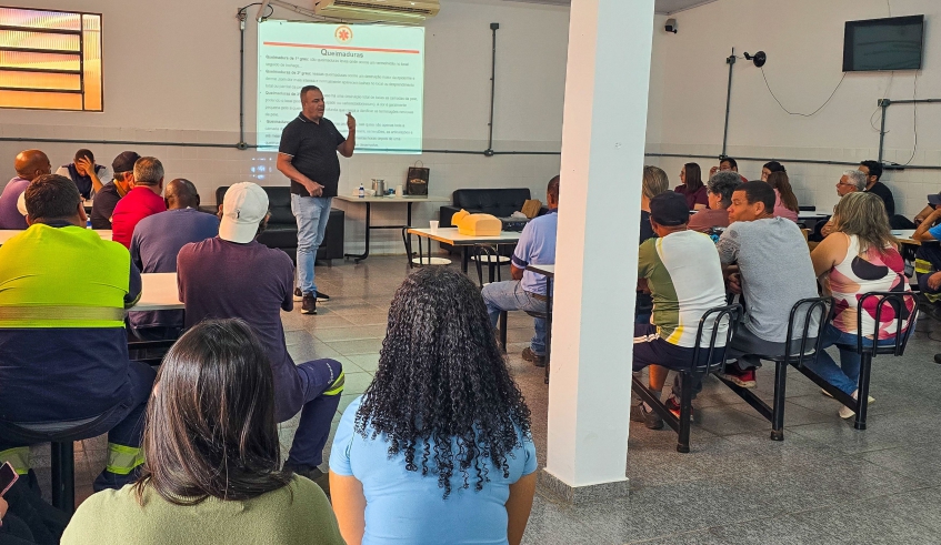 Sipat começou com palestra sobre Samu e primeiros socorros (Divulgação/Semae)