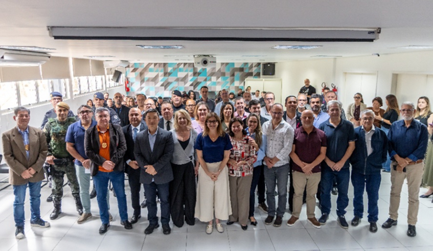 Conselho Municipal de Segurança de Mogi das Cruzes tem 46 novos integrantes, que foram empossados pela prefeita na manhã de quarta-feira (Divulagação/PMMC)