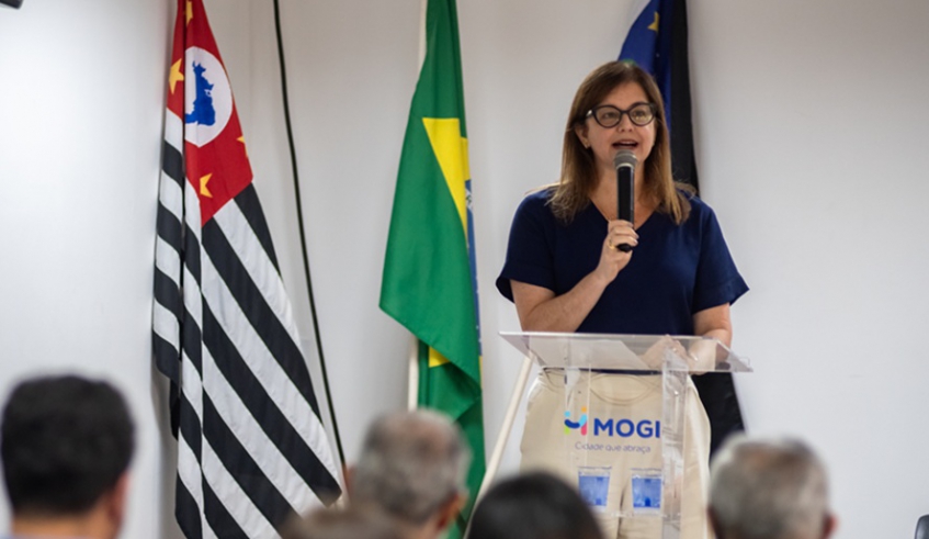 Prefeita Mara Bertaiolli falou sobre a importância do conselho para reforçar a segurança e a proteção dos mogianos (Divulgação/PMMC)
