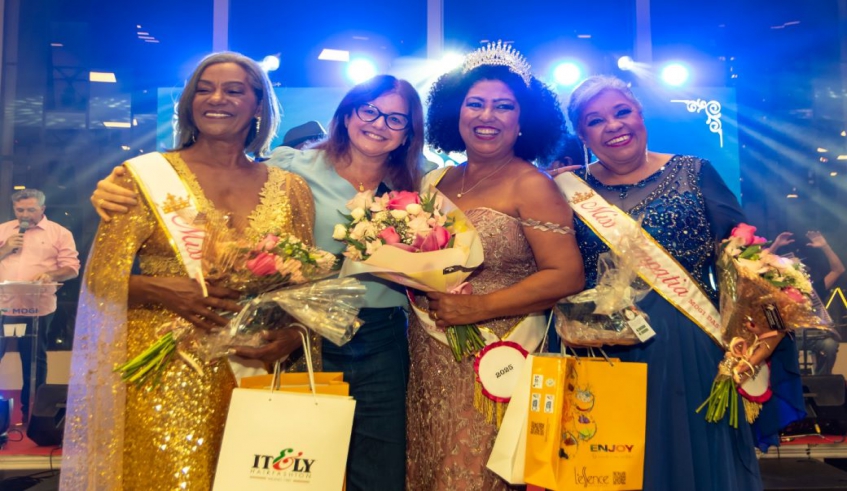 Concurso Miss e Mister 60+ escolheu as vencedoras em clima de festa
