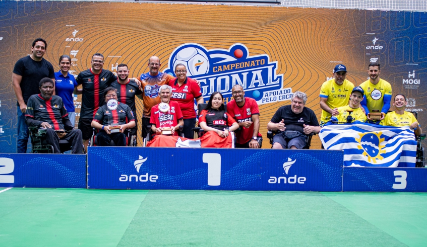 A equipe de Mogi das Cruzes foi vice-campeã do Campeonato Regional Sudeste de Bocha Paralímpica, com duas medalhas de ouro, duas de prata e duas de bronze (Divulgação/PMMC)