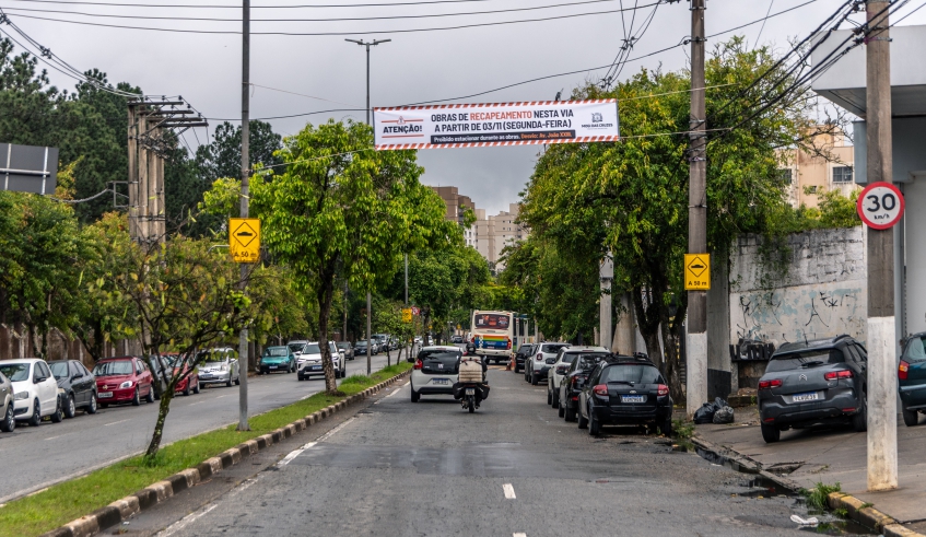 Avenida Dante Jordão Stoppa receberá serviços de recapeamento a partir de segunda-feira (03/11) e serviço faz parte das obras do Corredor Nordeste (Divulgação/PMMC)