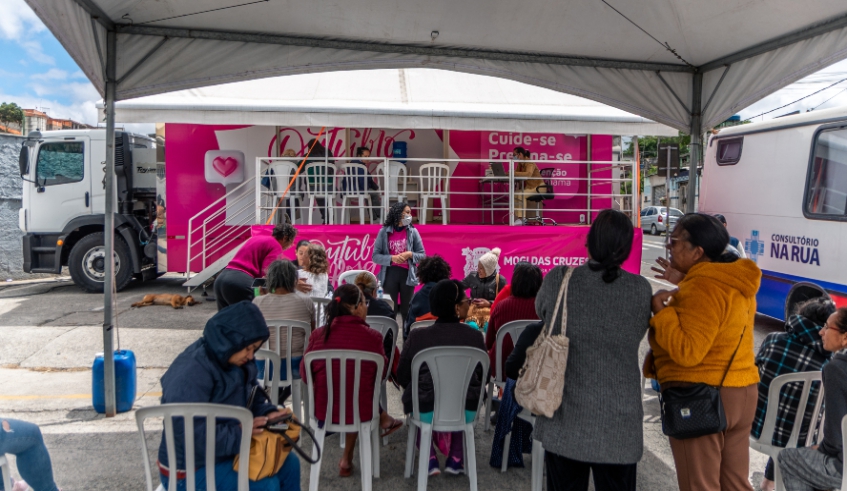 Carreta da Mamografia estará em Cezar de Souza nesta sexta-feira (31/10) e no Pró-Hiper no sábado (01/11) e domingo (02/11) - (Divulgação - PMMC)