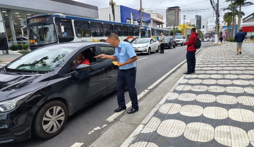 Operação foi realizada no Centro de Mogi, entre a avenida Voluntário Fernando Pinheiro Franco e a rua Campos Sales (Divulgação/PMMC)