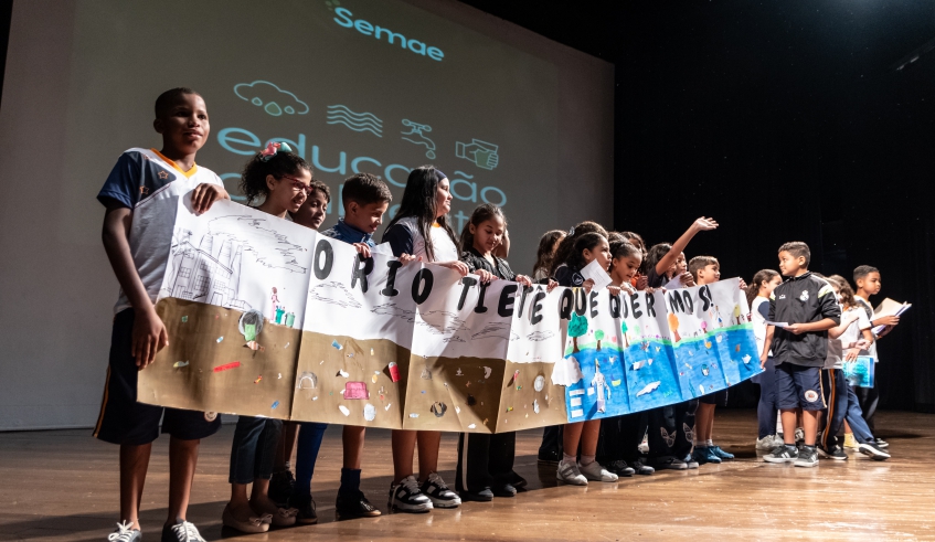Projeto de educação ambiental do Semae, em parceria com a Secretaria de Educação, atendeu 210 crianças da EM Monteiro Lobato e do Cempre José Limongi Sobrinho (Divulgação/PMMC)