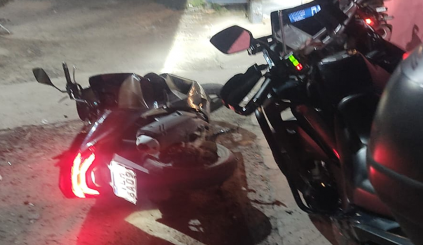 Uma das motos recuperadas havia sido furtada na cidade de São Paulo; a outra tinha sido roubada na Vila Oliveira (Divulgação/PMMC)
