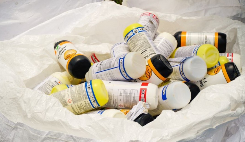 Ao todo, foram recolhidos aproximadamente 870 kg de resíduos, entre embalagens plásticas rígidas, flexíveis, tampas e papelão